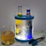 Bild von SISTECH SOLAR LED LATERNE BLAU RGB