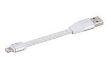 Bild von LIGHTNING KABEL LEDER WEISS 11.5CM