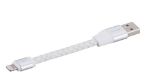 Bild von LIGHTNING KABEL LEDER WEISS 11.5CM